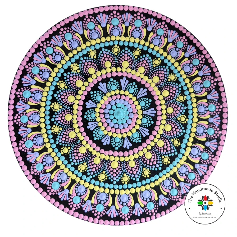 Serene Dot Mandala - 12 inch